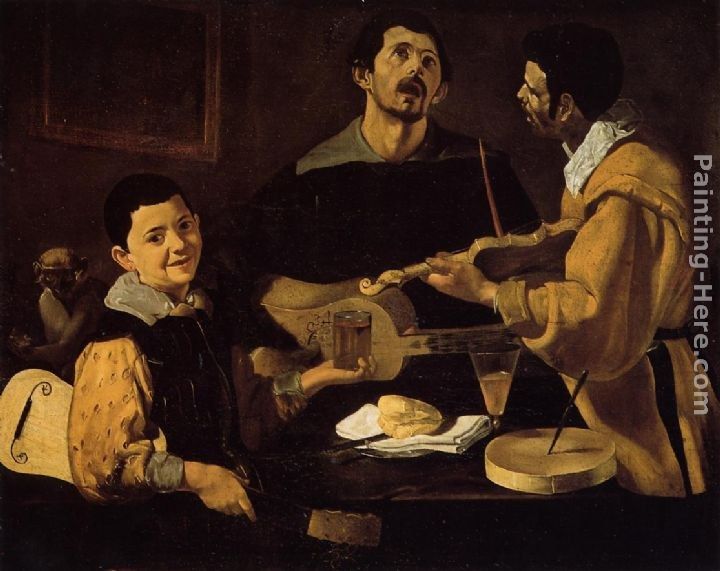 Diego Rodriguez de Silva Velazquez Three Musicians